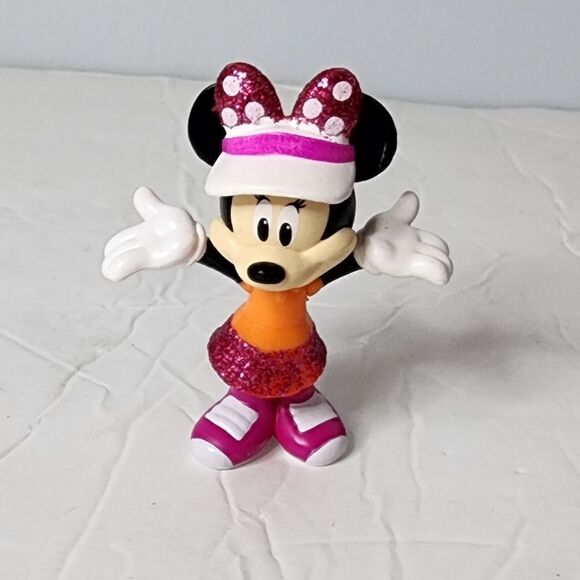 Disney Minnie Mouse Figurine sparkles mini fig - Picture 1 of 4